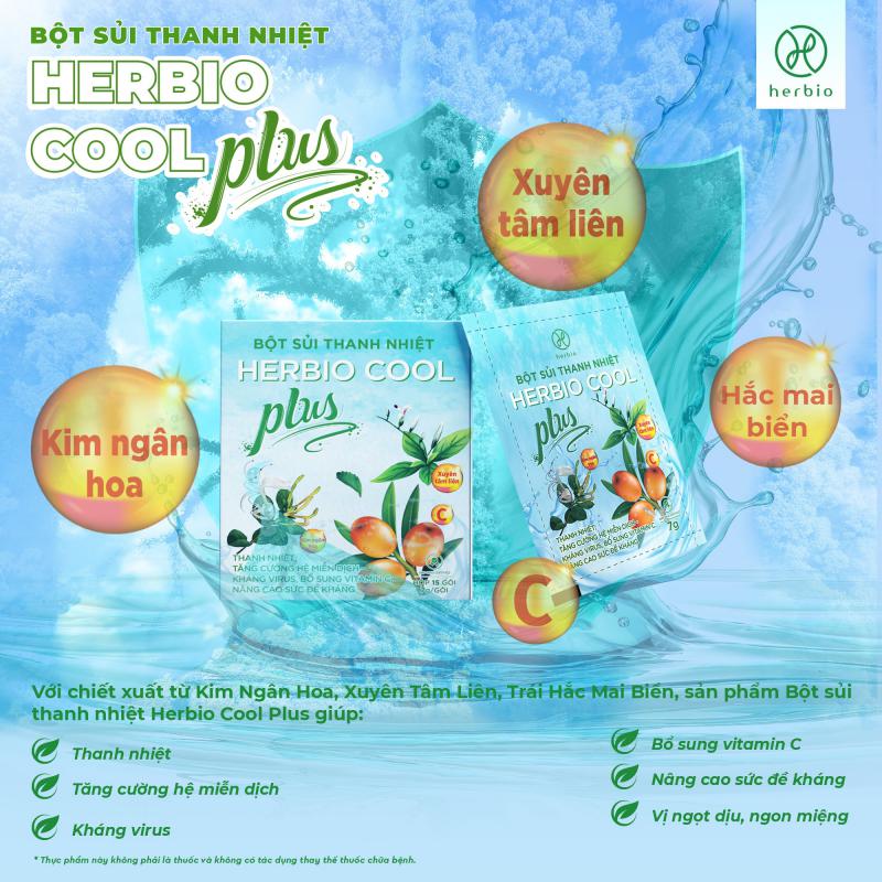 Bột Sủi Thanh Nhiệt Herbio Cool Plus