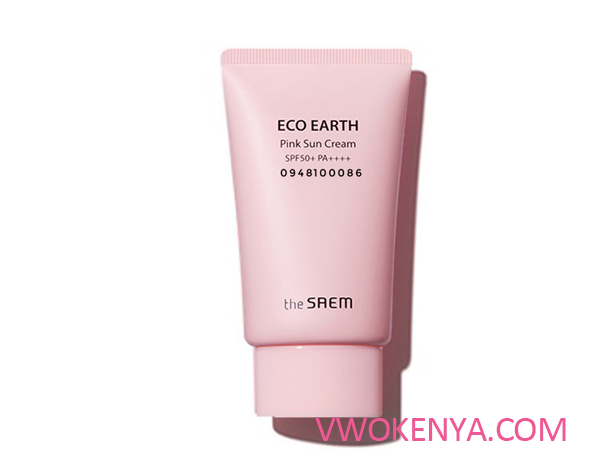 Kem chống nắng The Saem Eco Earth Power Pink Sun Cream SPF50+ PA++++