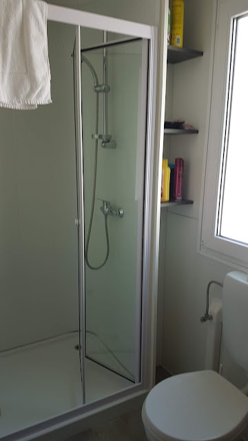 Mobilehome prestige auf dem Kamp Njivice auf Krk in Kroatien - Badezimmer