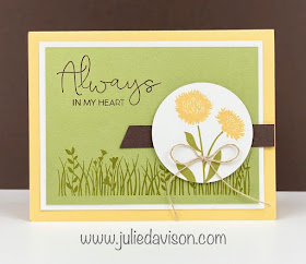 Stampin' Up! Field of Flowers Spotlight Card + 5 Bonus Projects ~ www.juliedavison.com #stampinup