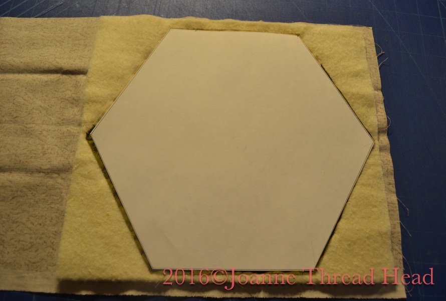 Thread Head Hexagon Shaped Mug Rug Tutorial