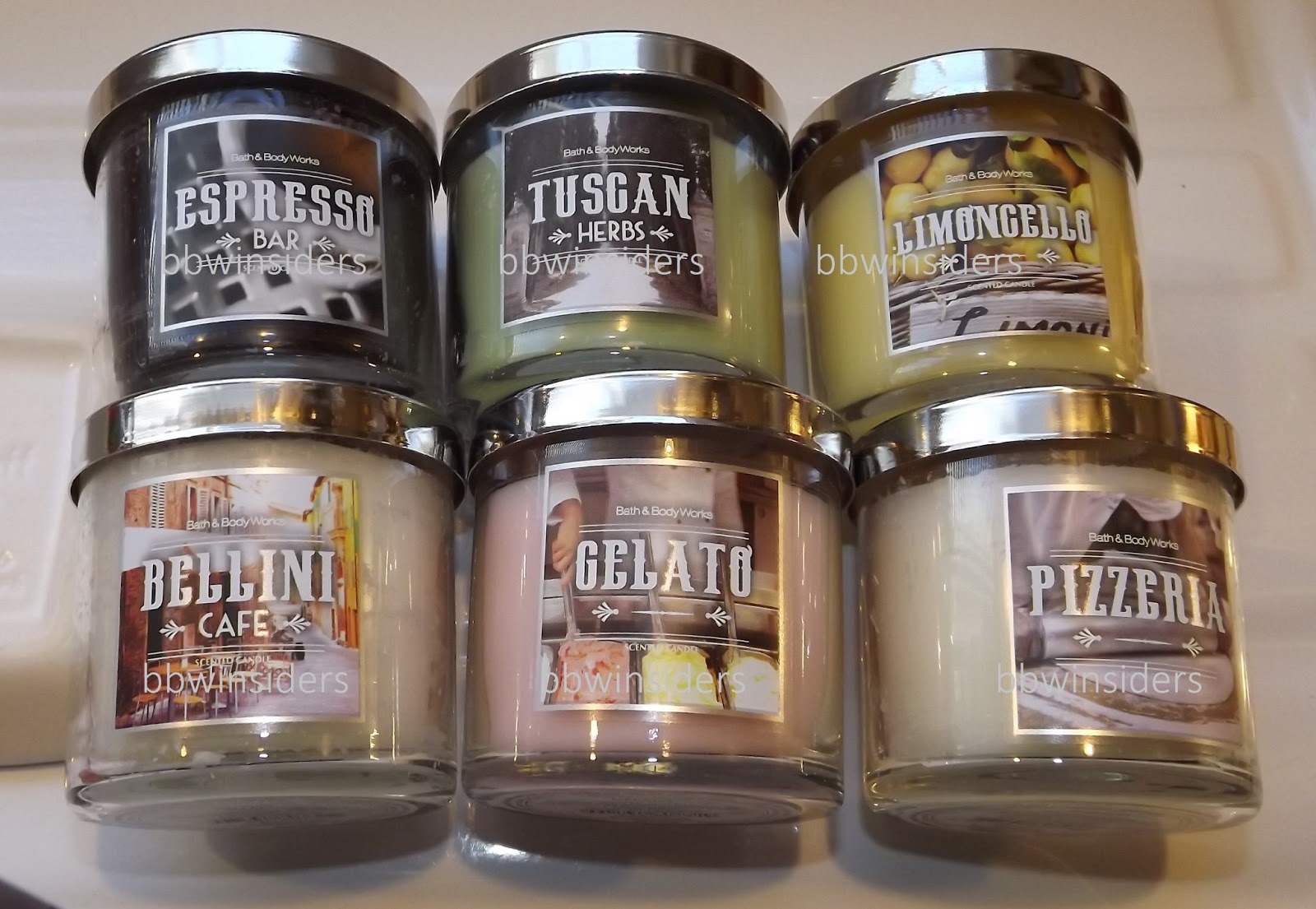 Bath & Body Works Insiders Test scent Italian candles 2013 cold review
