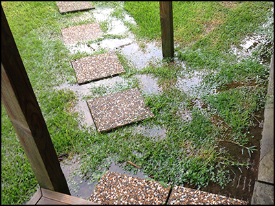 Minor surface flooding in Auckland from the remnants of Cyclone Debbie, Apr 5, 2017.