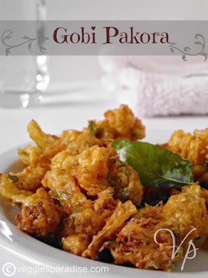 Crispy cauliflower pakora