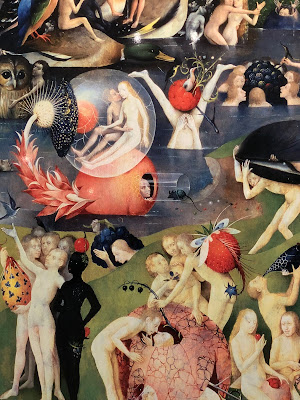 Detail of a reproduction of The Garden of Earthly Delights.