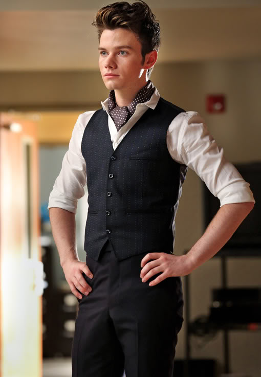 powder blue with polka dots (a hodgepodge): Style Icon: Kurt from Glee