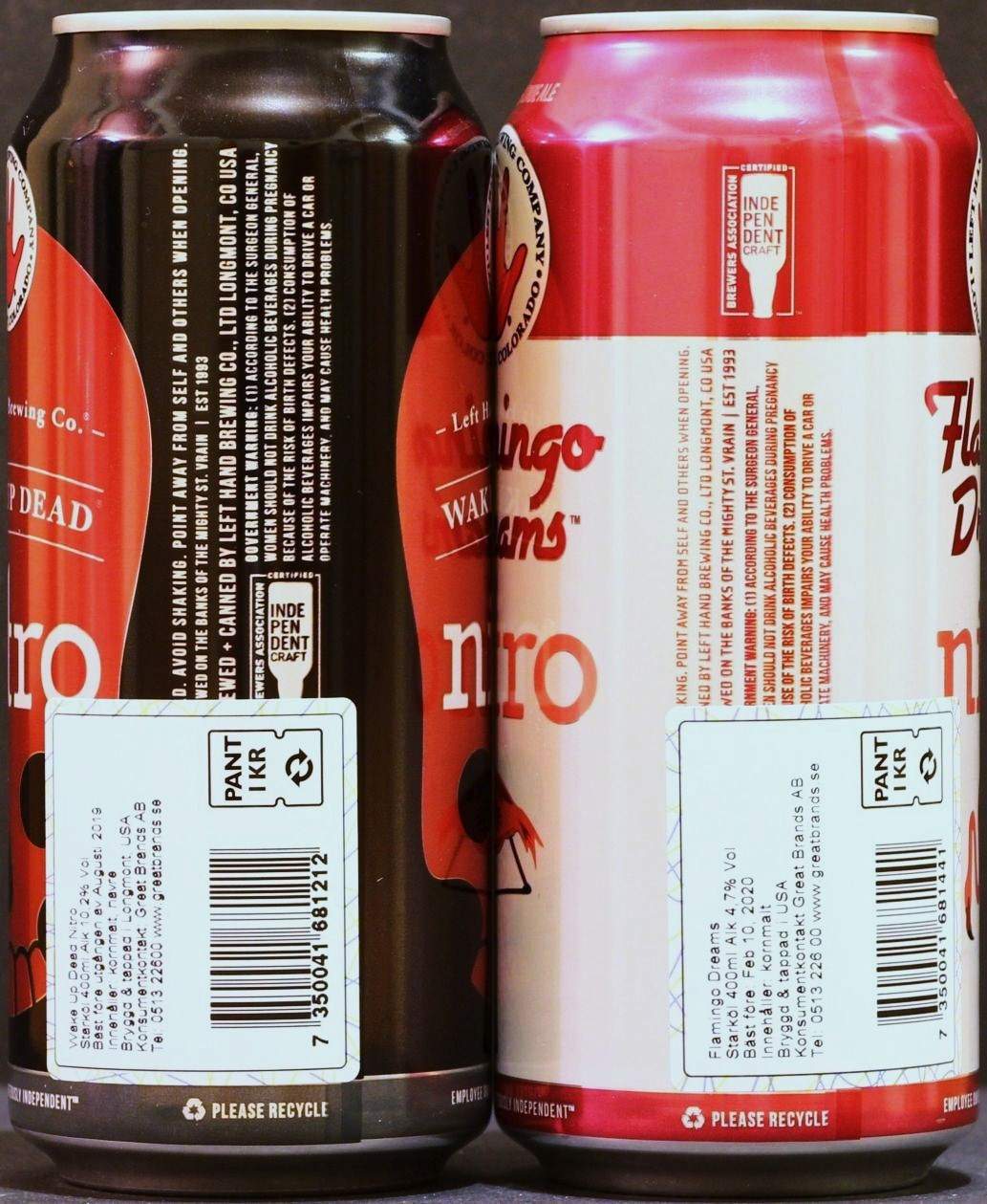 BurkBloggen Left Hand Brewing Wake Up Dead nitro & Left Hand Brewing