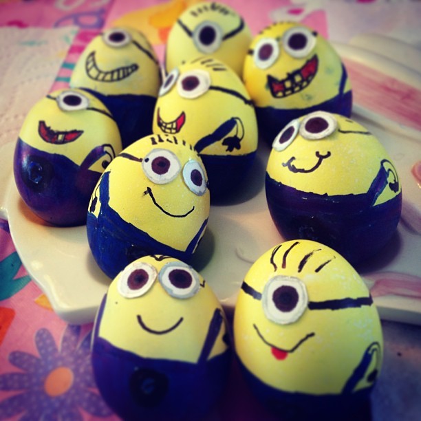 Easter egg decorative idea minions