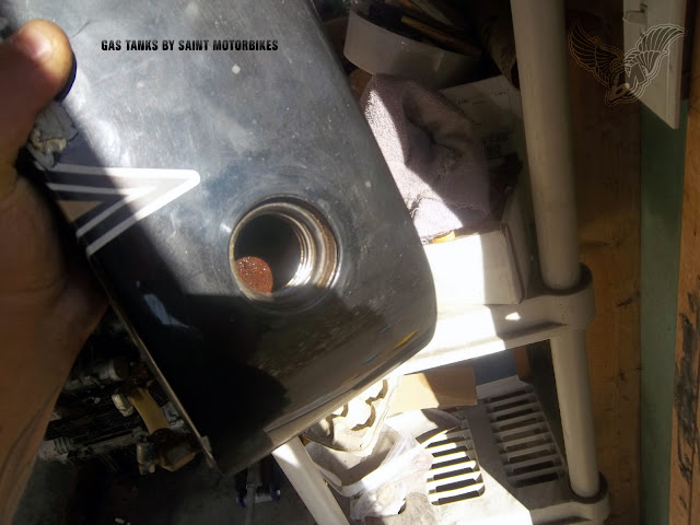 saint motorbikes gas tank lining