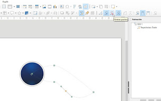 LibreOffice Impress - Modificando la ruta de la animación 