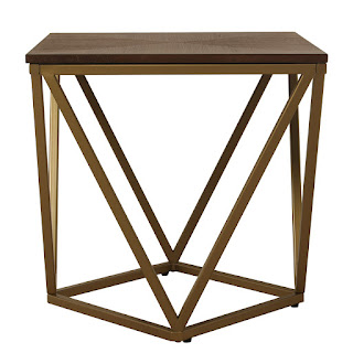 mesa auxiliar baja industrial acero madera