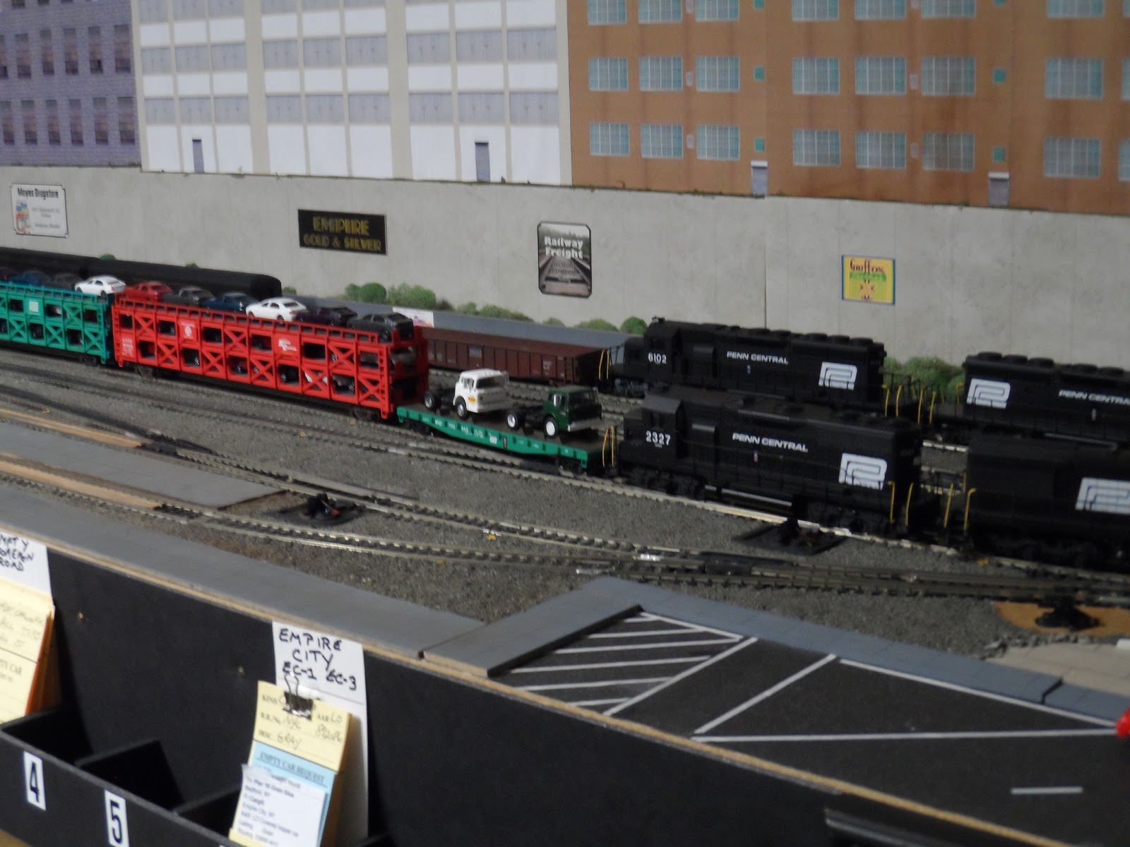 New York Central Train Layout Car Cards & Waybills on the N.Y.C.T.L