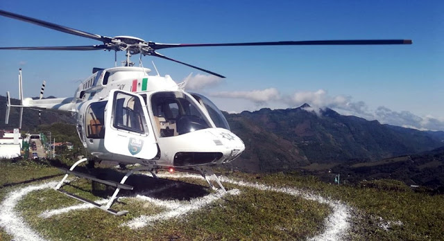 Gobierno de Puebla apoya a Hidalgo con helicópteros de SUMA