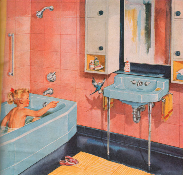 Vintage Bathrooms from 1950s