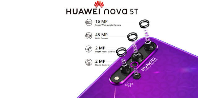 Spesifikasi Lengkap Huawei Nova 5T dan Harganya