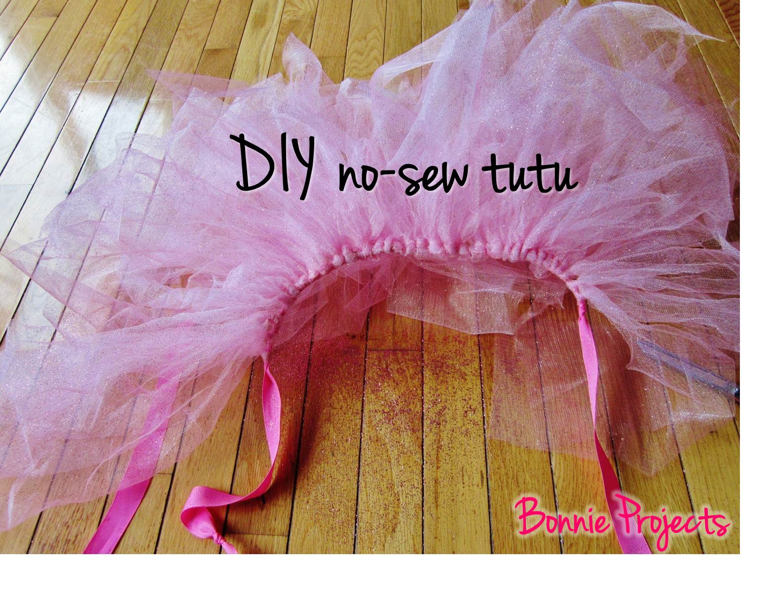 BonnieProjects: DIY no-sew glitter tutu