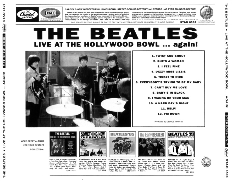 Rankin/Basshistorian THE BEATLES Live at the Hollywood Bowl....Again! Continued...
