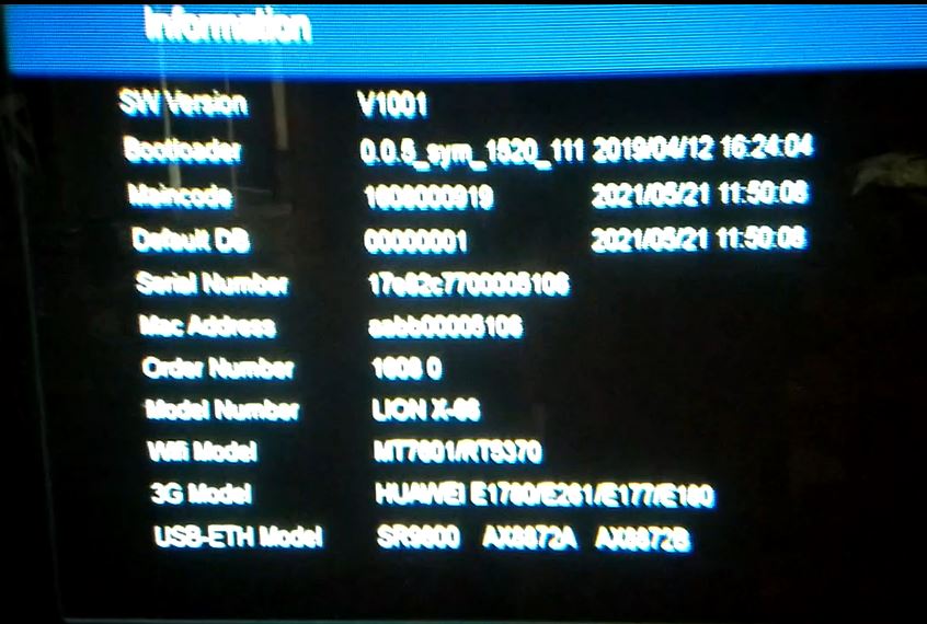 Freesat Tracker All Montage STB 8 MB Firmware With Home Share