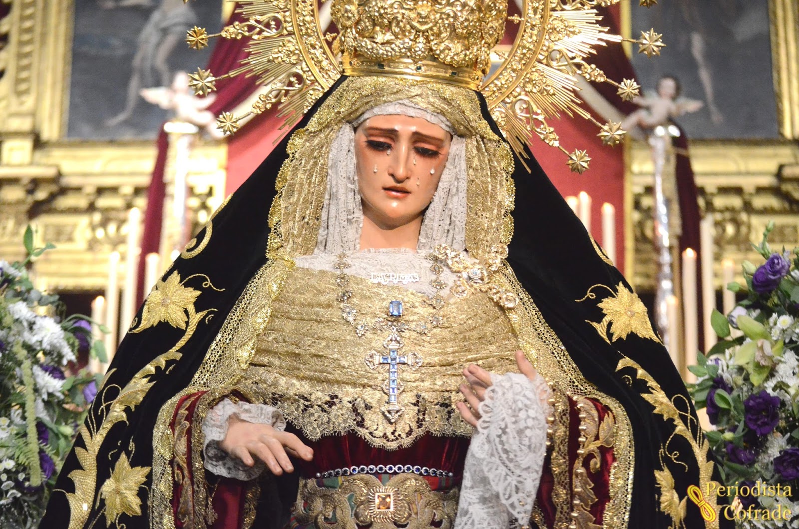 Periodista Cofrade NUESTRA SEÑORA DE LAS LÁGRIMAS, EXPUESTA EN DEVOTO