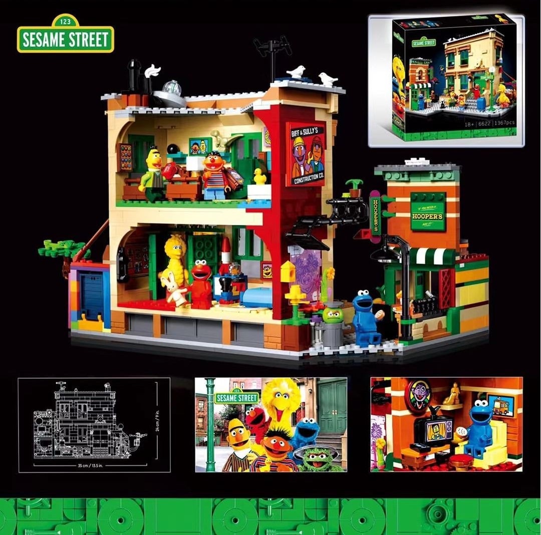 Leji 6622 Ideas Sesame Street Knockoff Build Preview