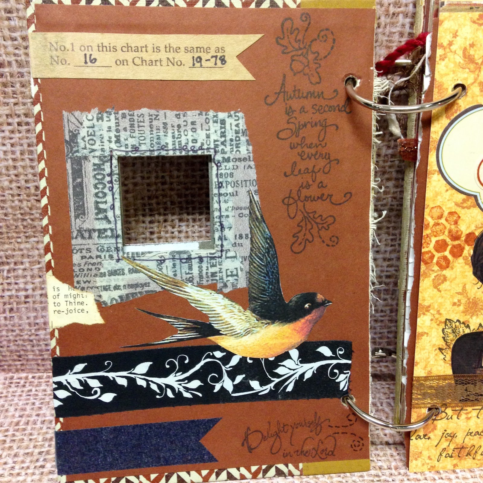 SewPaperPaint DIY Smash Book Journal for Fall