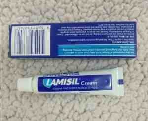 من قام بتجربة كريم لاميزيل المضاد للفطريات وحقق معه نتائج؟
