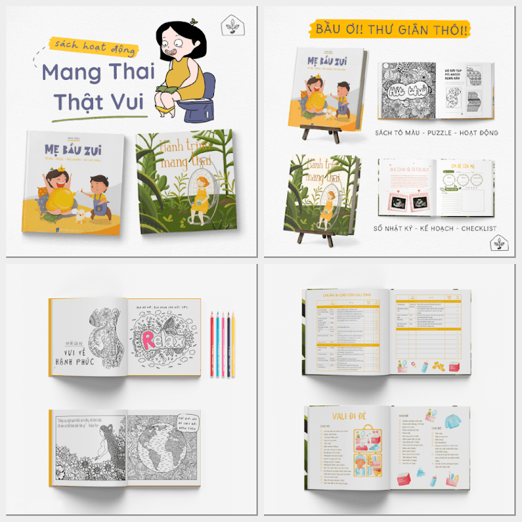 [A116] Trọn bộ sách thai giáo Mẹ Bầu mang thai lần đầu nên đọc