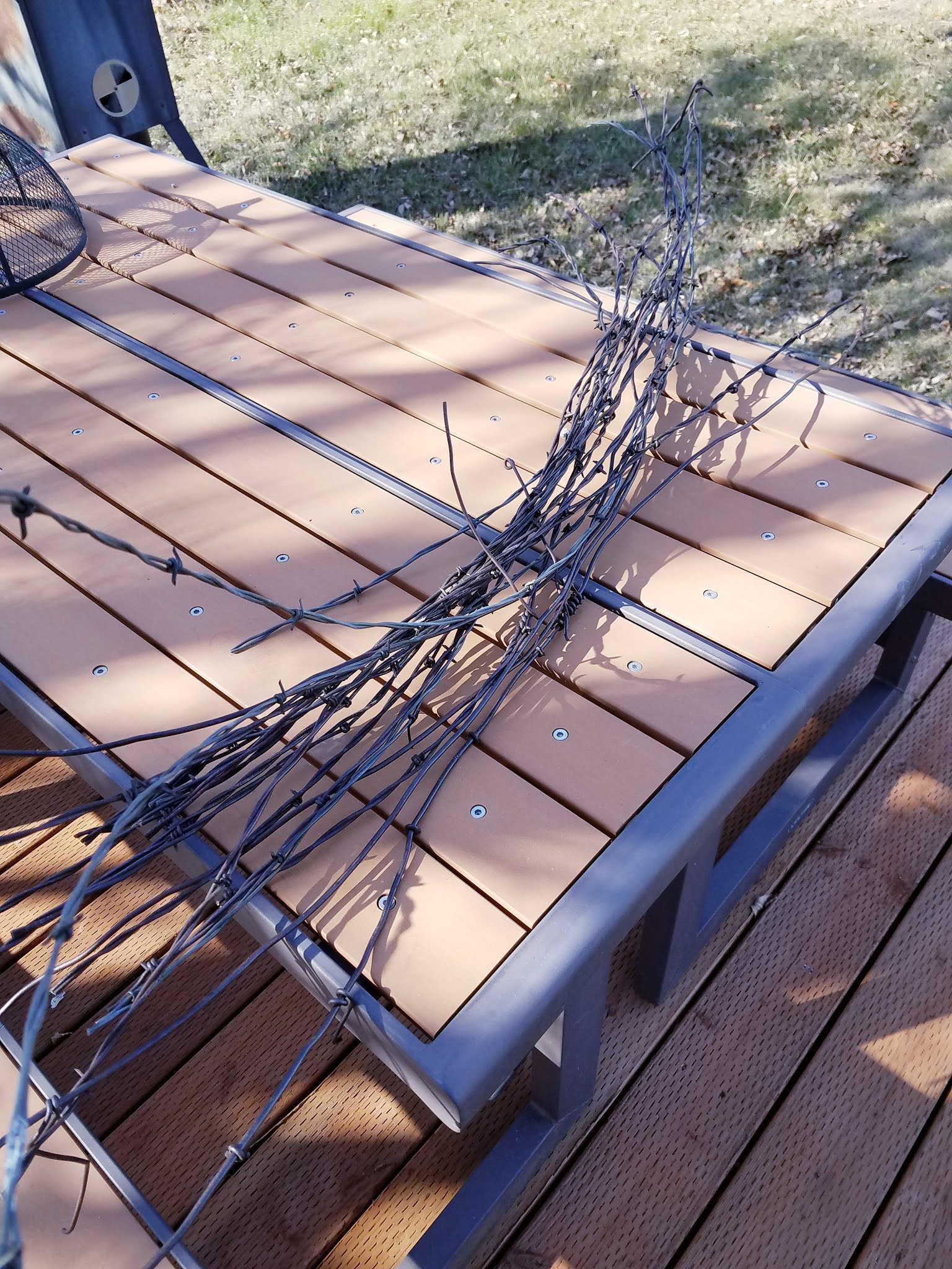 How to Make a Barbed Wire Wreath, both large and small Scratch Made