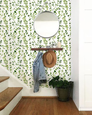10 dicas de como decorar a casa com papel de parede verde.