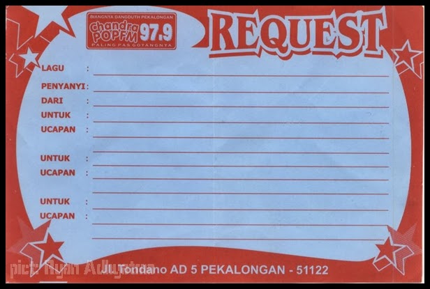 Kartu request lagu di radio