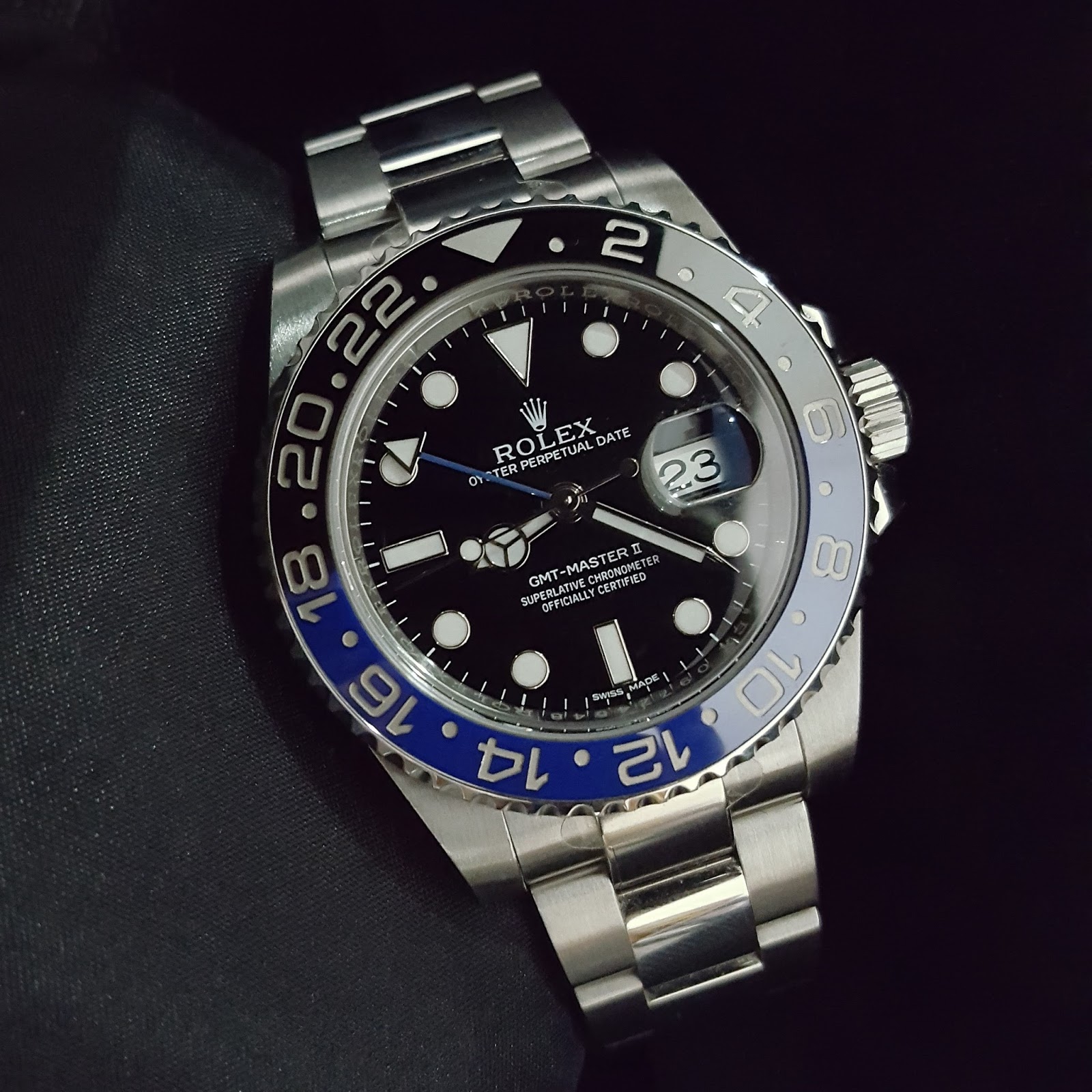 Watch Temptation Jual Beli Jam Tangan Second Arloji Mewah Bekas Original Sold Preowned Rolex Gmt Master 2 Batman Blue Black Ceramic Bezel Random Series