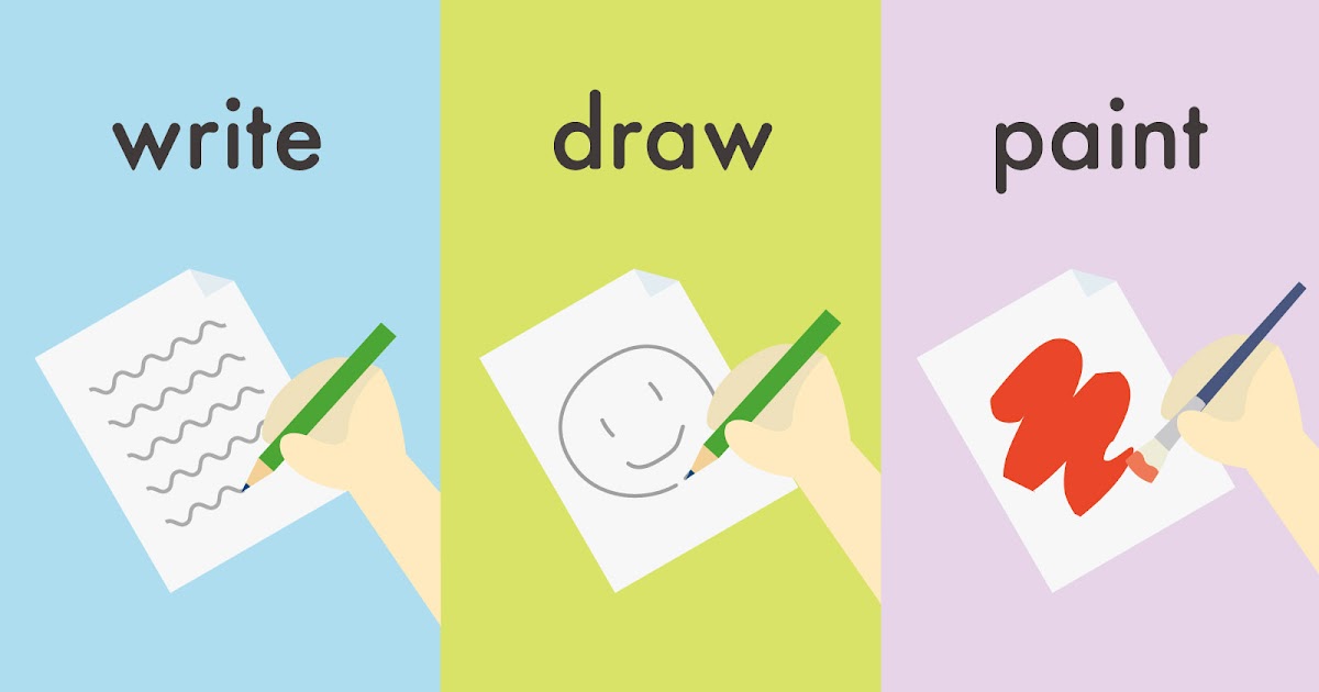 write と draw と paint の違いとは？