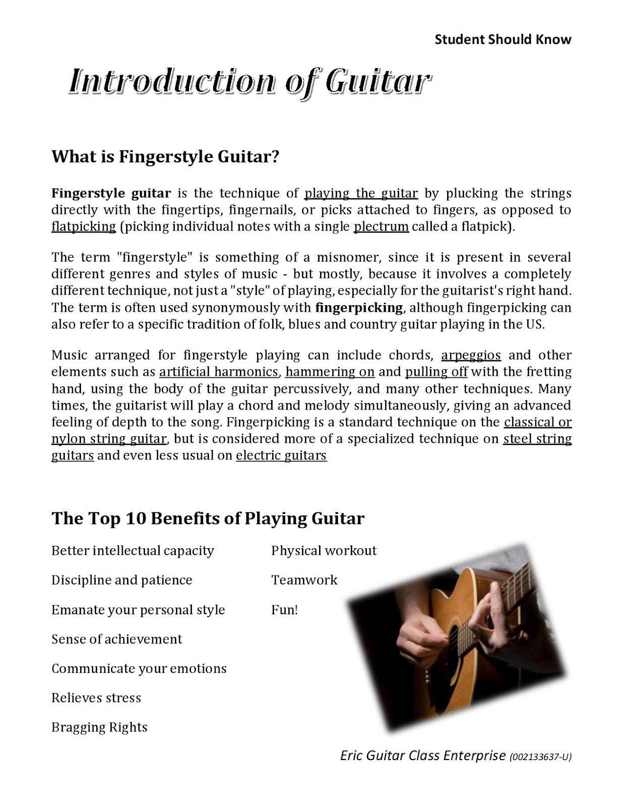 Guitar & Ukulele Lesson In Cheras Courses