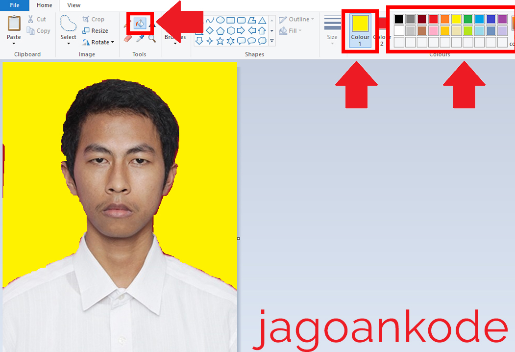 Cara Merubah Warna Background Foto Di Ms Paint Jagoan Kode