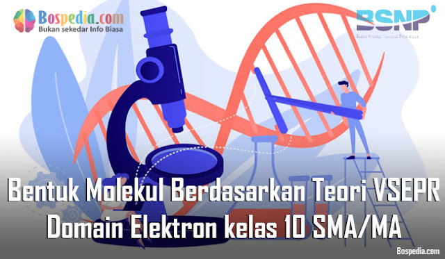 Materi Bentuk Molekul Berdasarkan Teori VSEPR & Domain Elektron kelas 10 SMA/MA