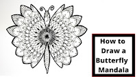 This paper has on it a butterfly mandala. The wings are designed from the same mandala and the same patterns