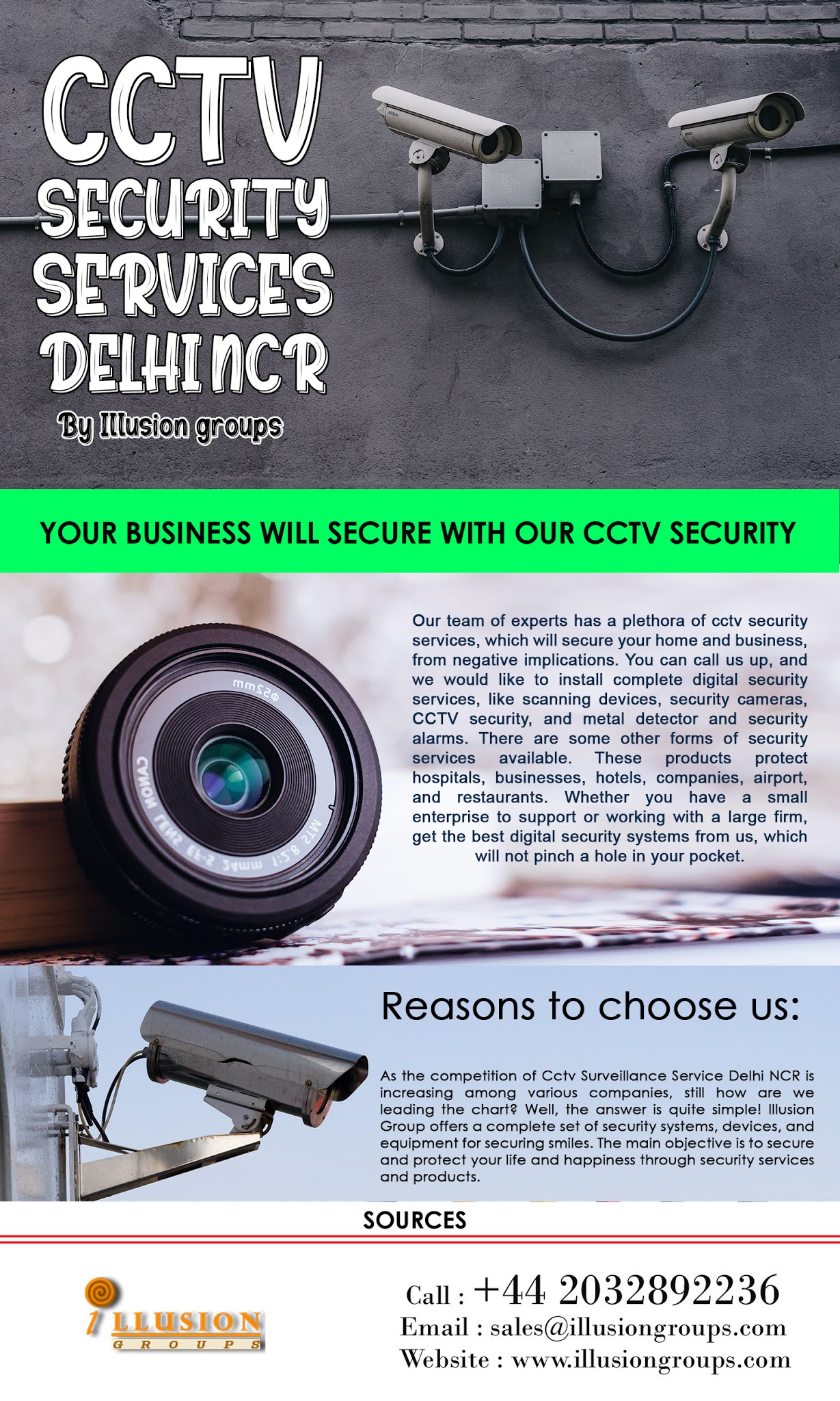 CCTV Digital Security Services Delhi NCR Illusion Groups Delhi