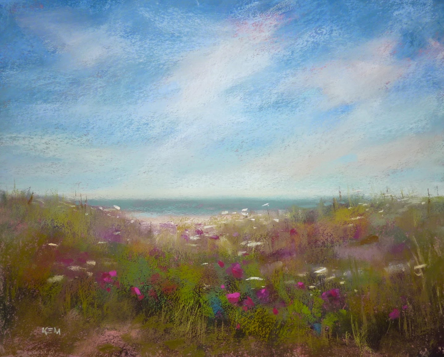 Painting My World Pastel Demo on Canson Paper...New England Summer