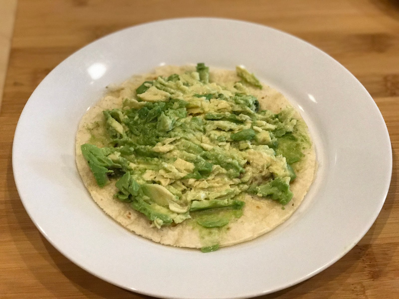 Faith and Flour Over Easy Avocado Tortilla