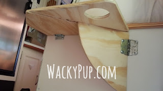 Amazing Swing Up Table - no special hardware, sturdy - great ideas clever tutorials WackyPup
