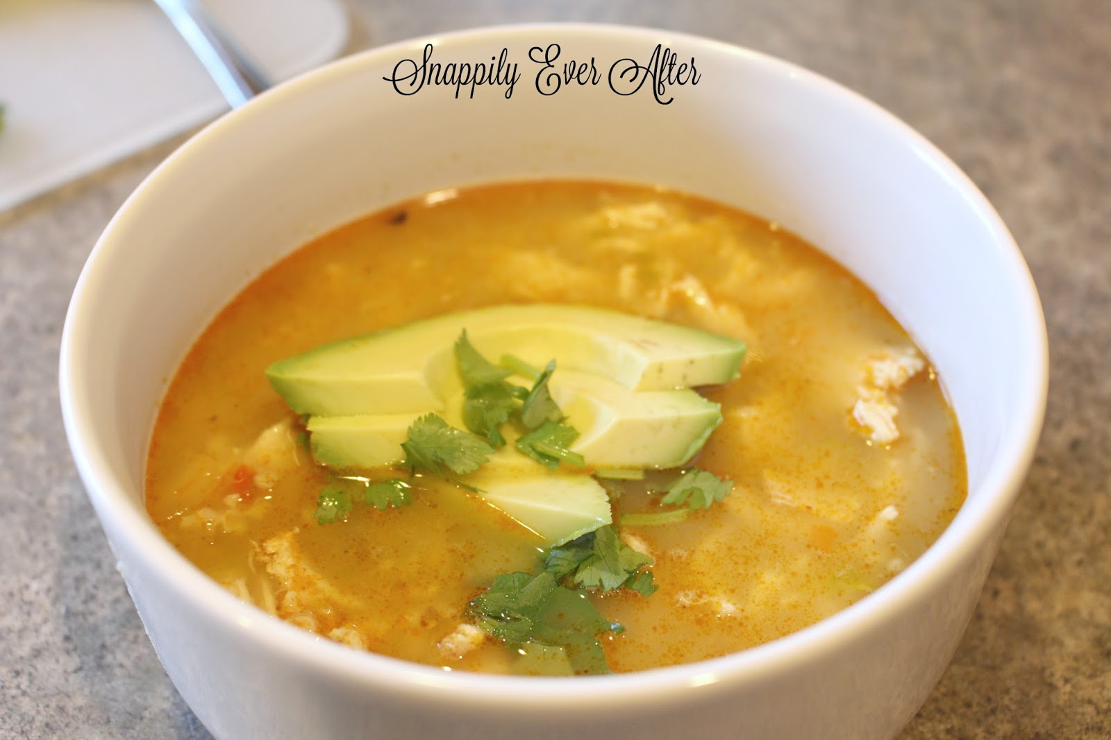 Snappily Ever After: Roasted Pepper Chicken Chili Soup