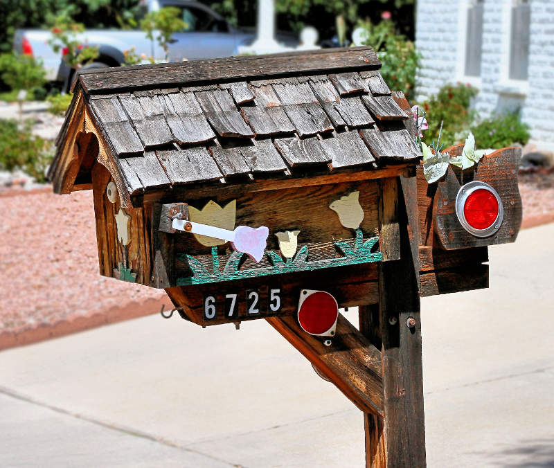 Tucson Mailbox Art Mailbox 500 6725 East Rosewood Circle