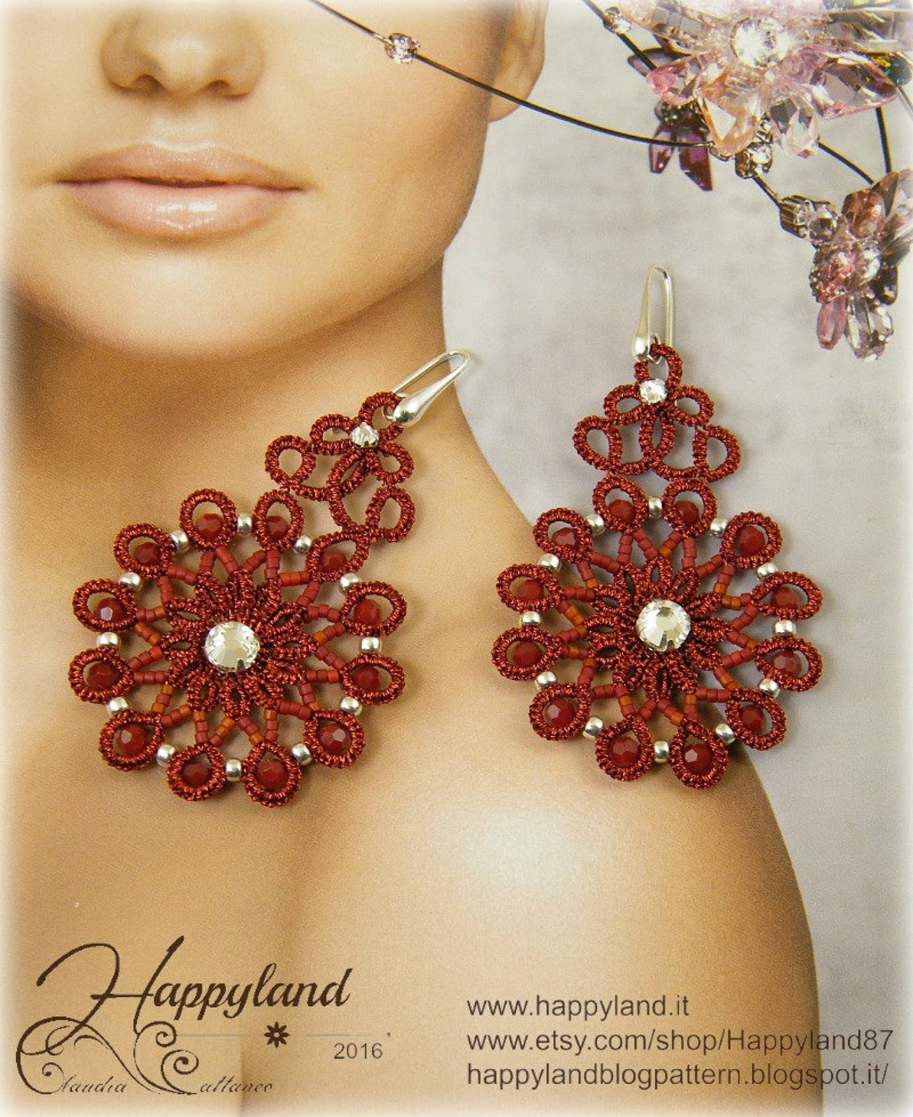 Lovely Needle Tatted Jewelry Tutorials by Happyland87 / The Beading Gem