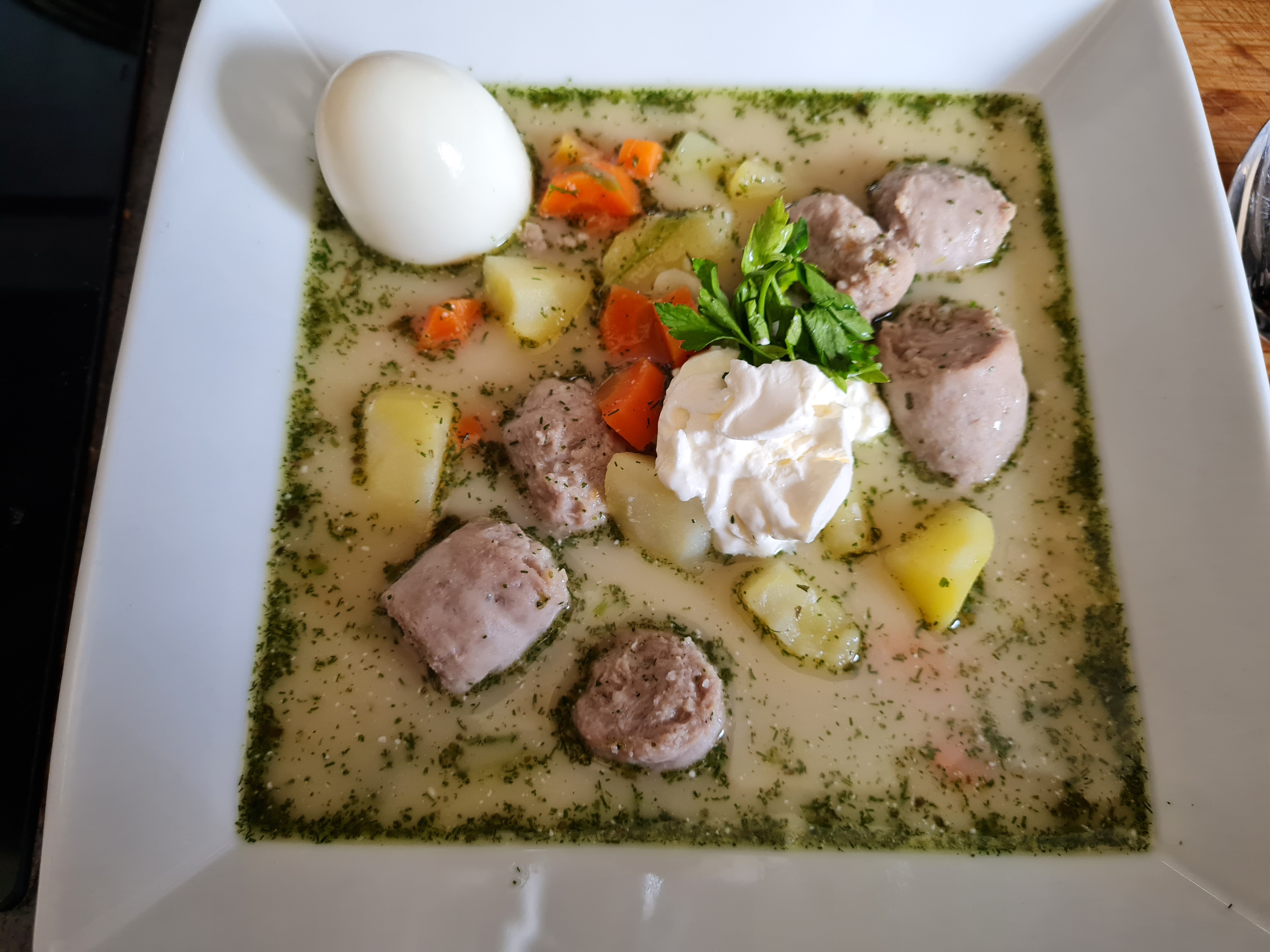 Foodoptions and Flavours Polish Easter Soup with Horseradish