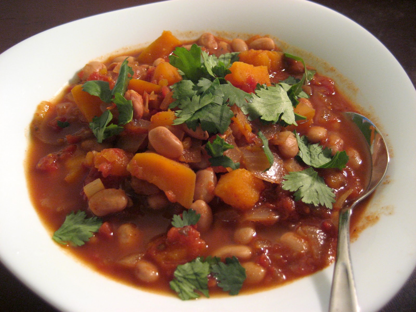 Guerilla Kitchen Crocktober Vegan Sweet Potato and Pinto Bean Chili