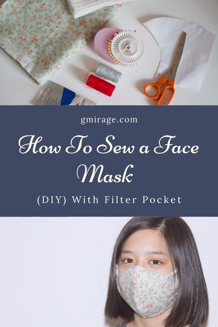 How To Sew a Fitted Face Mask (DIY) With Filter Pocket