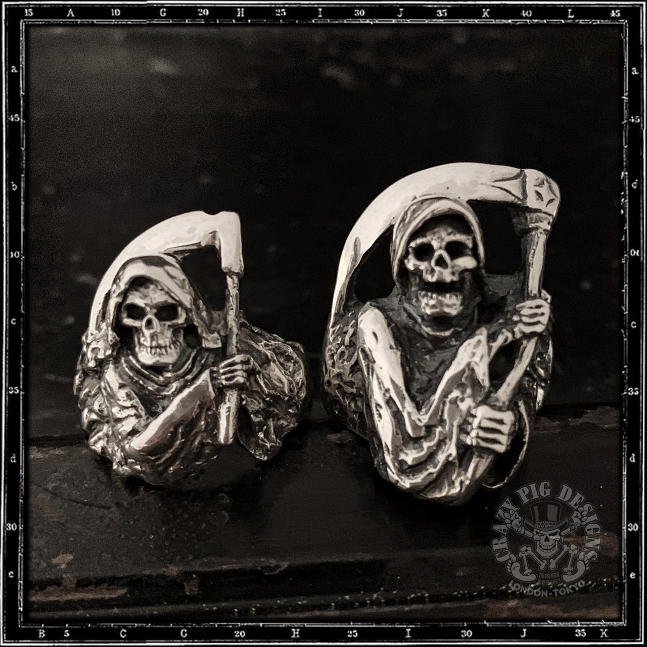 復活】SMALL GRIM REAPER RING