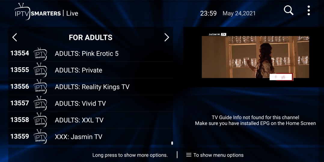 Adult M3u IPTV Playlist XXX M3u +18 Channels And VODs
