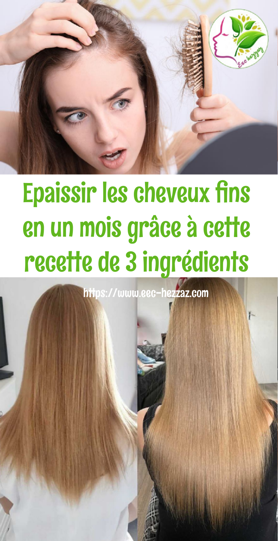 Epaissir les cheveux fins en un mois grâce à cette recette de 3 ingrédients