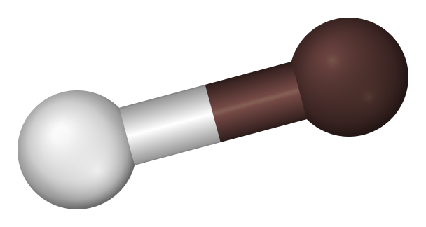 hidrojen astatit 3D top çubuk modeli